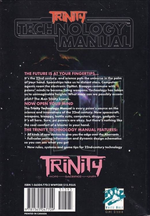 Trinity - Technology Manual (B Grade) (Genbrug)